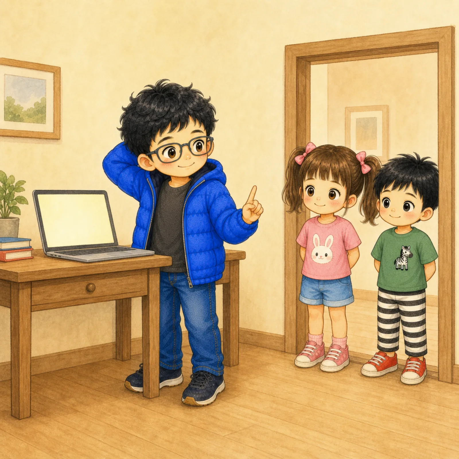 Don't touch the computer, okay?